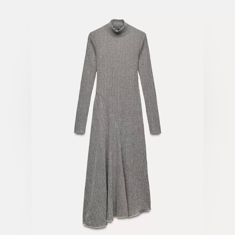 Zara Gray Asymmetrical Dress